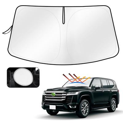 CARTIST Sunshade for Toyota Land Cruiser 300 Series Sunline Sunfia Front Sunshade UV Car Custom Interior Car Supplies Easy Includes Steering Wheel
