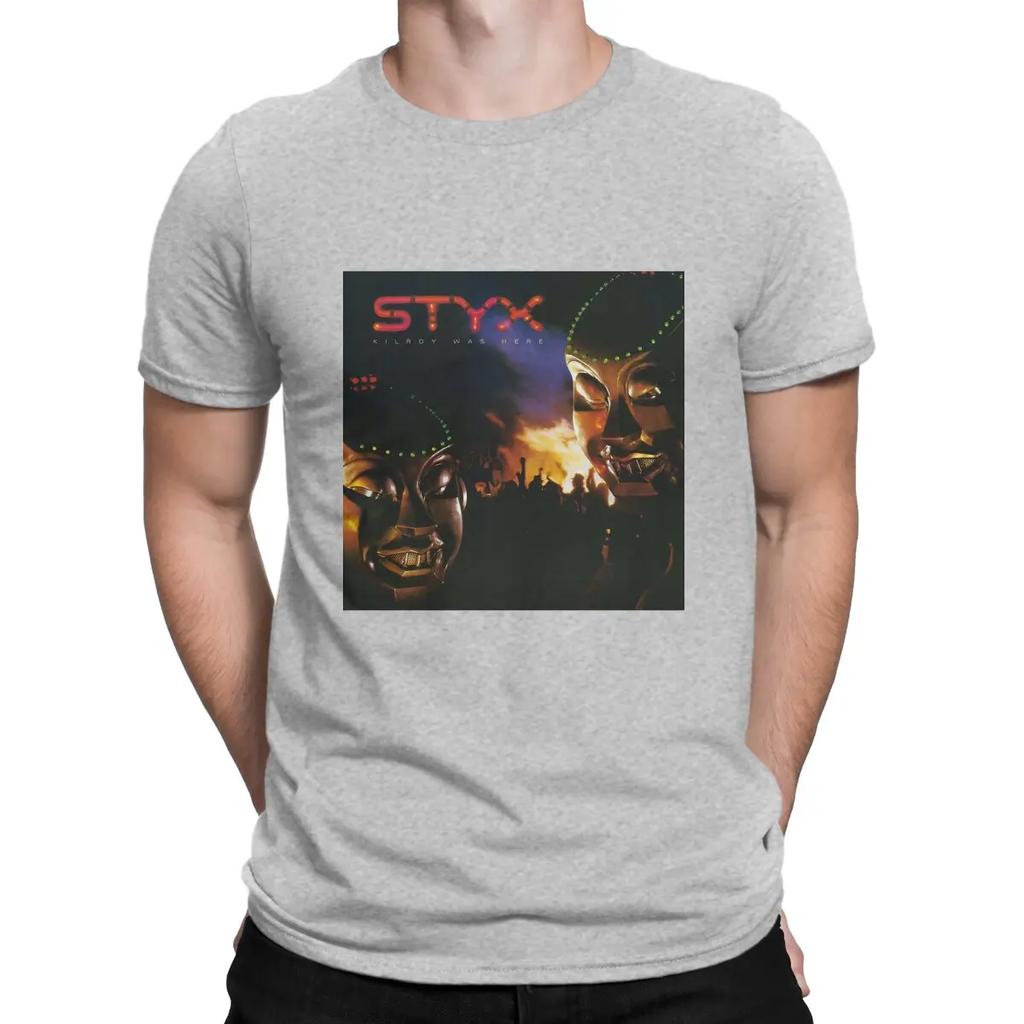 Kilroy Was Here T-Shirt für Baumwolle Einzigartige T-Shirts Rundhals STYX T-Shirt Kurzarm Oberteile 4XL 5XL 6XL Unisex