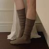Maleunpaibeu [2-Pack] Loose Soft Warm Ribbed Short Knee Socks_5Colors