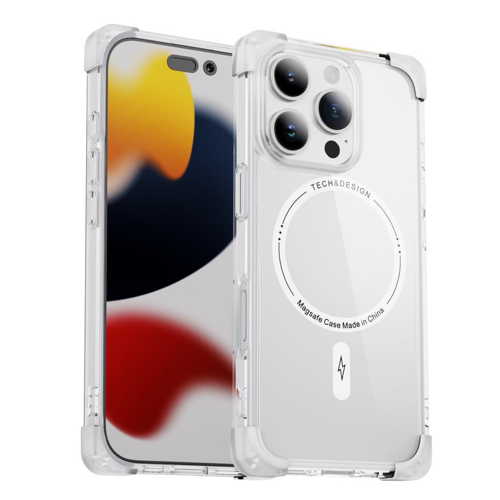 Mobile Phone Case Niche High-end Magnetic Transparent Case for Apple 13/14/15/16pro for Apple Mobile Phone Case