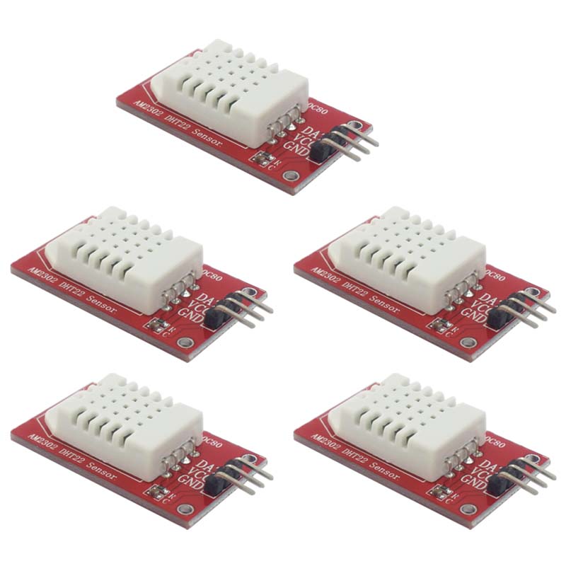 5pcs High Precision AM2302 DHT22 Digital Temperature & Humidity Sensor Module For arduino Uno R3