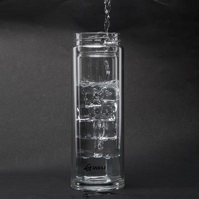 Water Bottle With Tea-strainer Double-layer Glass Water Cup Heat-resistant Glass Bottle Kitchen Accessories Portable Tea Cup