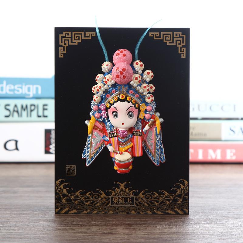 China Traditional Peking Opera Facial Makeup Ornaments Business Gift Souvenirs Home Decor Crafts Wedding Birthday New Year Gift