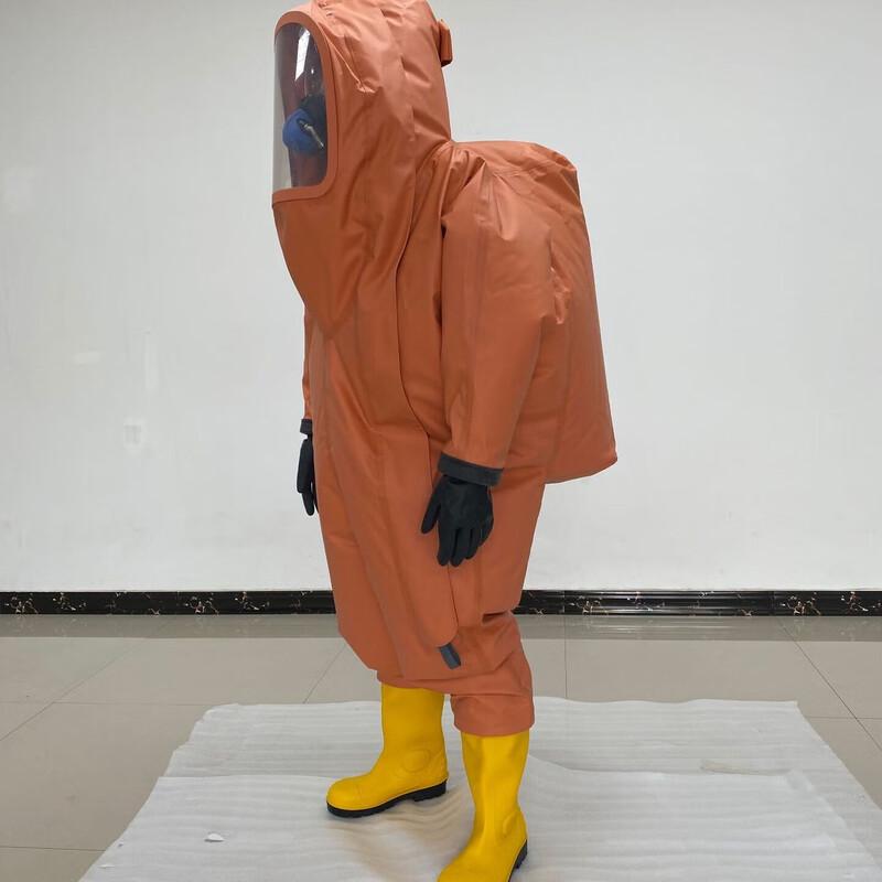 Miling Heavy-Duty Full Enclosed Positive Pressure Chemical Suit M-XL