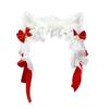 Plüsch Flauschige Katzenohren Haarreif für Mädchen Damen Halloween Cosplay Party Kostüm Süße Lolita Kopfschmuck Geschenke