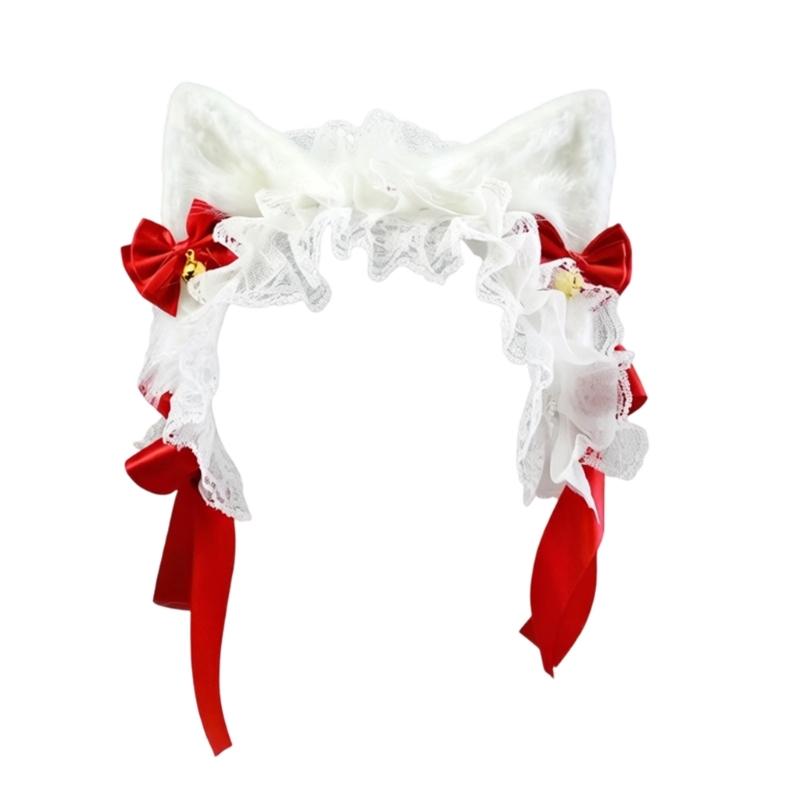 Plüsch Flauschige Katzenohren Haarreif für Mädchen Damen Halloween Cosplay Party Kostüm Süße Lolita Kopfschmuck Geschenke