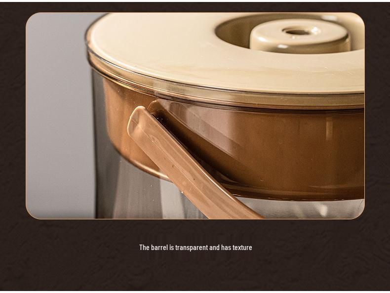 Tea Table Wet-Dry Separator: Transparent Tea Dregs Bucket for Home or Office
