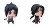 Chimi Mega Buddy NARUTO Shippuden Sasuke Uchiha Itachi Sibling Showdown Set 65mm PVC Painted Complete Figure Series! & Approx.