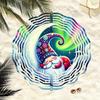 Durable Metal Garden Decor Whimsical Sleeping Gnome 3D Wind Spinner Vibrant Nighttime Design Perfect for Outdoor Yard and Garden Decoration