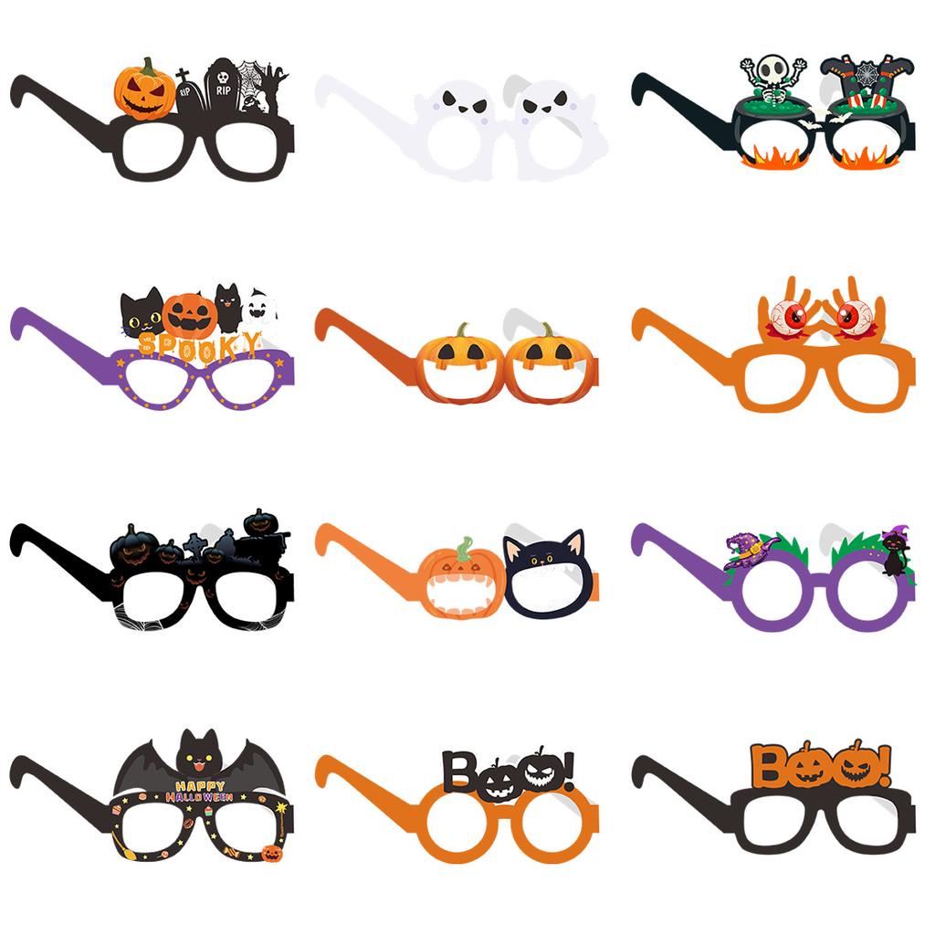 Halloween Ghost Costume Party Decoration Party Hat Pumpkin Ghost Funny Glasses Photo Props