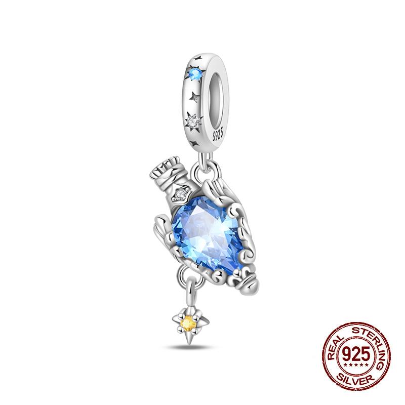 Original 925 Silver Charms Beads Winter Snowflake Snowman Igloo Penguin Pendants Fit Bracelet Charms Women Jewelry Gift