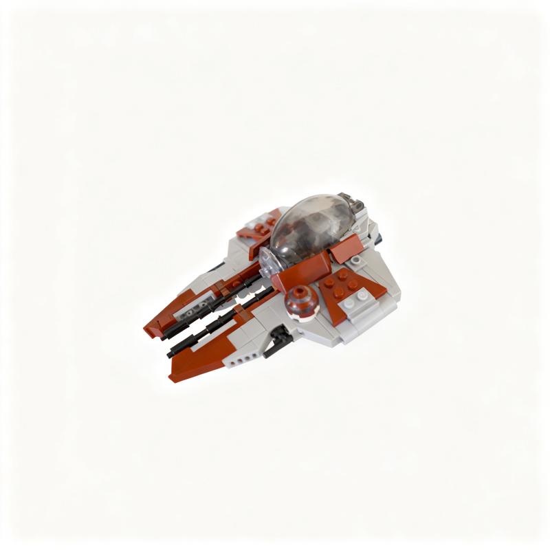 210PCS MOC Space Battle Master S Interceptor Eta 2 Actis Class Model Collectible Display DIY Creative Building Blocks Gift Set