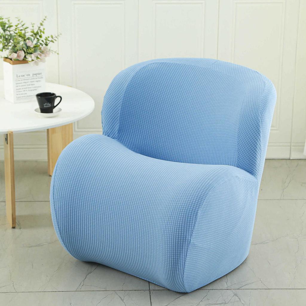 Elastisches Einzelsofa-Set All-Inclusive Internetcafé Universal Stuhlbezug Halbkreisförmiger Spind Kleiner Sofaüberwurf