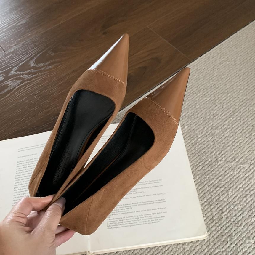 

Мода Bailamos 2025 Весна Женские Сексуальные Туфли-лодочки с Острым Носком и Мелким Вырезом Модные Женские Элегантные Вечерние Туфли-лодочки на Тонком Высоком Каблуке M 39 верблюд