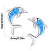 Opal Dolphin Earrings - Cute Girl's Trendy Jewelry