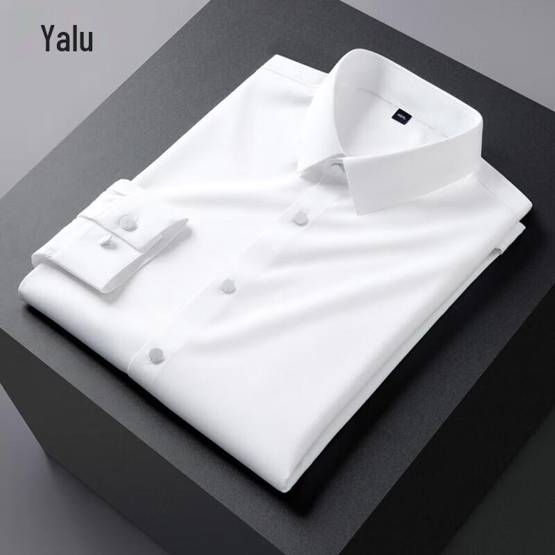 Yalu Men s Triple-Proof Wrinkle-Free Business Casual Long-Sleeve Shirt 42