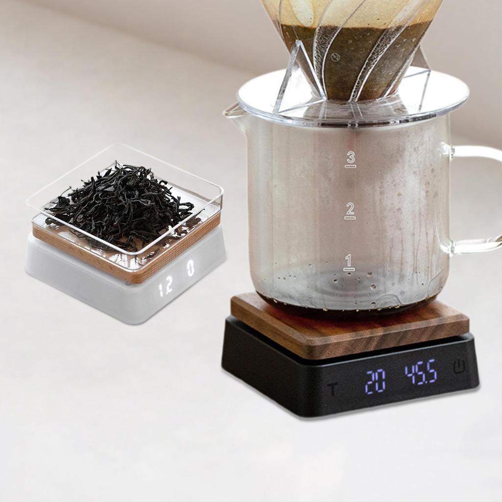 Coffee Scale with Timer High Precision Compact Kitchen Scale Small Food Scale Handheld Coffee Scale for Home Kitchen Coffee