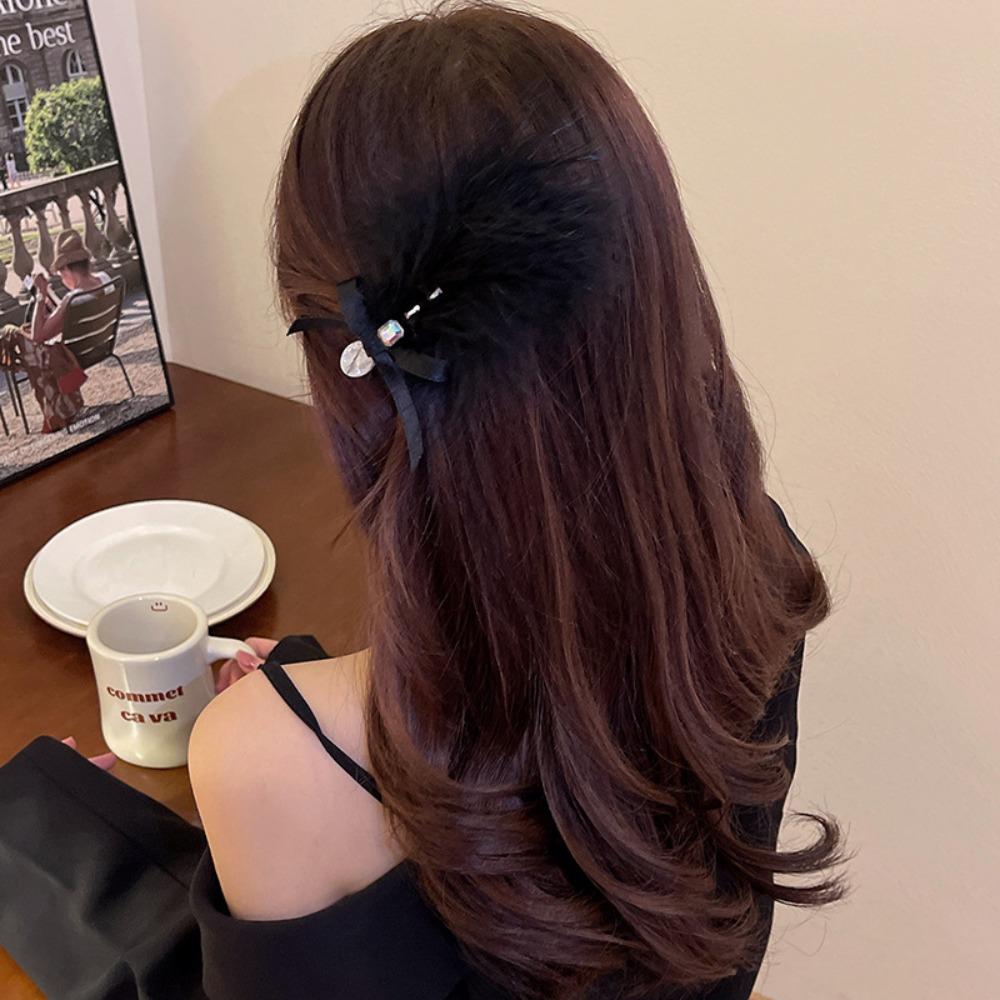 Photo Props Hair Barrettes Feather Hair Clip Korean Style Hairpin Hair Accessories Female Barrettes