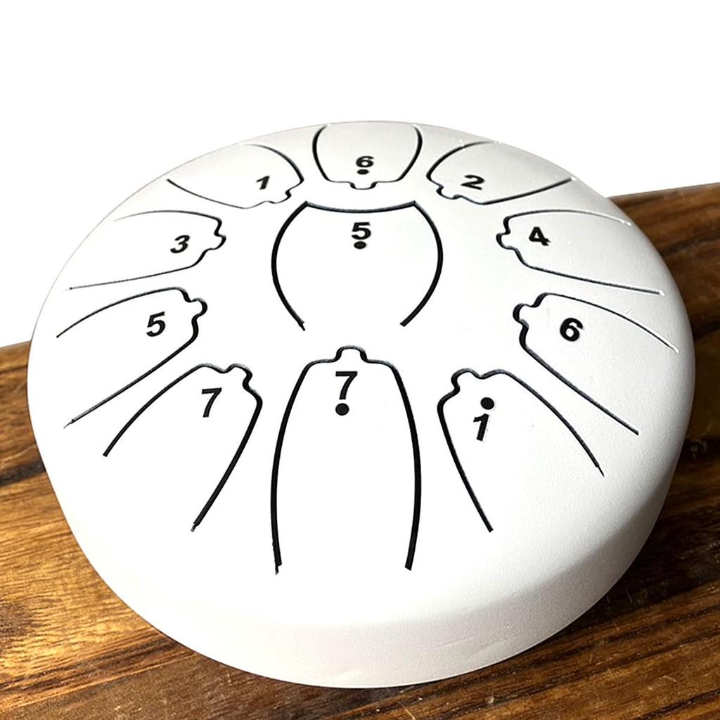 Yaonkaku Tongue Slit Drum with Storage Musical Sheet Music Included Drum, 11-Note, 6-inch Bag, Instrument, Percussion, Yoga, Meditation, Zen, Prayer,