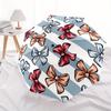 1pc Bow Pattern Automatic Folding Umbrella - Portable Foldable Design with 8 Ribs, Durable Plastic & Iron Frame, Casual Outdoor Accessory Fo
