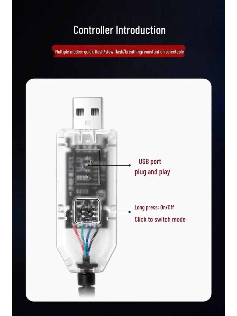 Світлодіодна USB-лампа для автомобіля «Око вампіра-демона» - Сигнальна лампа з виразом на задньому склі