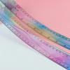Colourful Folding Flexible Clear Ruler Measuring Rulers Foldable Drawing Ruler Bendable Straight Ruler Geometry Ruler