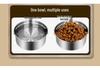 304 Stainless Steel Anti-Splash Pet Water Bowl - No-Tip, No Wet Mouth Design for Dogs and Cats