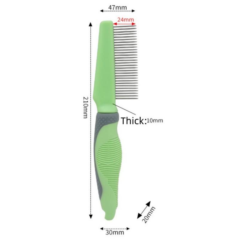 Dog Comb Pet Hair Remover Dense Tooth Cat Hair Comb Dog Grooming Massage Dogs Brush Comfortable Handle Dogs Combs Pet Supplies