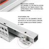 2PZ/1Coppia Pressa a Molla Push-to-Open Sottopiano Guide per Cassetti Mobili Cucina Bagno DTC Marca 25KG