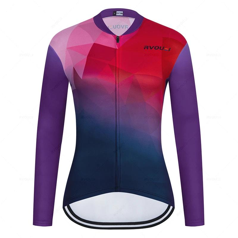 Cycling Clothing Women Long Sleeve Jersey Suit Outdoor Riding Bike MTB Cycling Jersey Bib Pants Set 2026 Autumn Breathable Cycling Suit Set