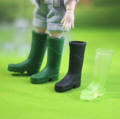 1/6 1/12 Doll House Simulation Miniature Mini Long Rain Shoes Boots Model Decor