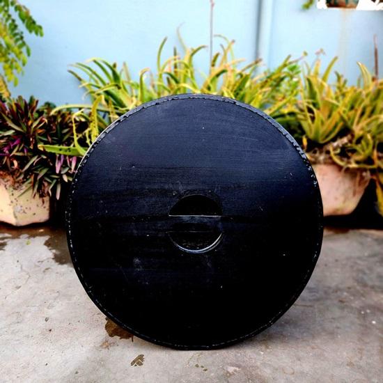 60.96 Cm Wooden Shield Dragon Print Medieval Viking Shield Replica Valhalla Shield Fenrir Gray Battle Worn Shield