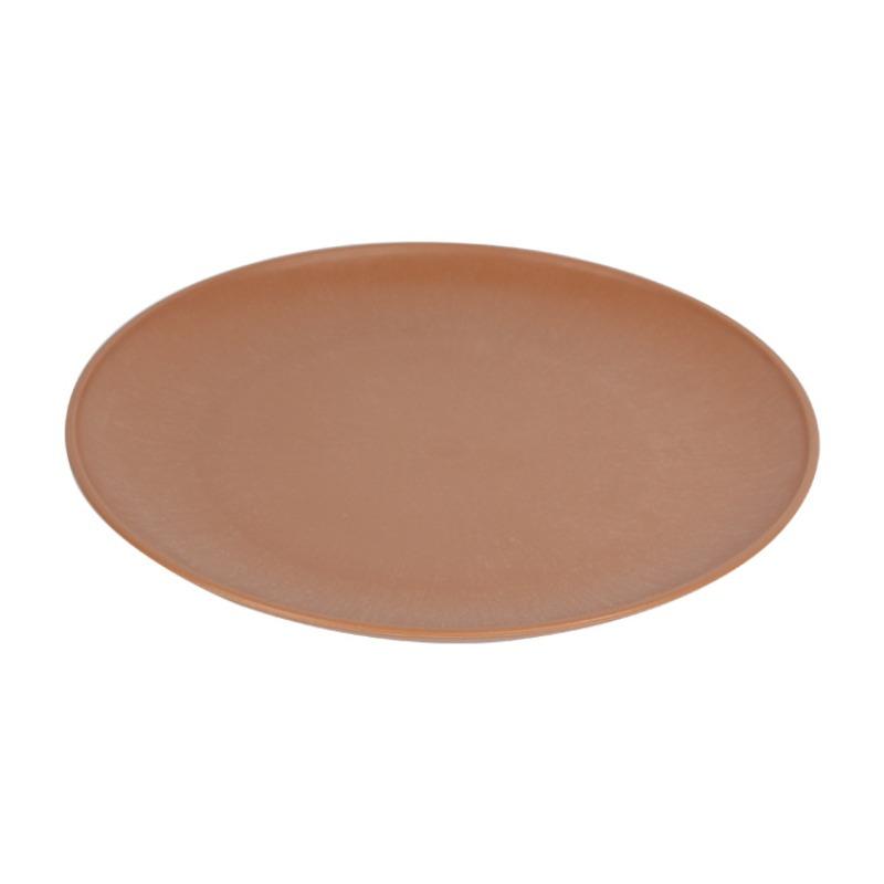 Household Wheat Straw Round Tableware, Fruit Plates, Dinner Plates, Plastic Pastry Plates