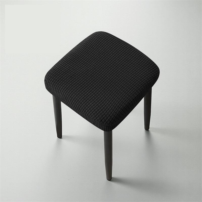 

1PC Jacquard Bar Stool Cover Polar Fleece Square Chair Seat Cover Anti-dirty Stretch Dining Stool Slipcover Bar Hotel Restaurant 1pc Chairs Cover