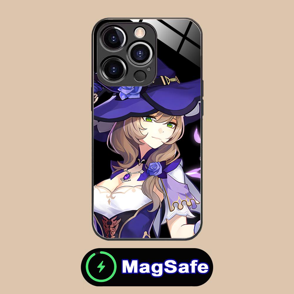 

Game GI Lisa Mobile Phone Case for iPhone 17 16 15 14 13 12 11 Air Pro Max Plus Mini MagSafe Glass Colorful Cover Pretty Luxury iPhone 11 Pro Max