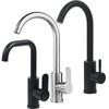 Rubinetto da Cucina e Bagno in Acciaio Inossidabile 304 con Acqua Calda/Fredda, Compatibile con Lavello per Verdure
