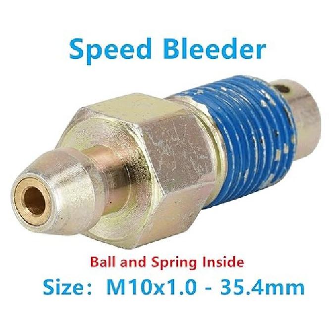 4-Piece Speed Bleeder Kit with Dust Caps - M10x1.0-35.4mm