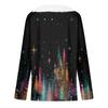 Long Sleeve Shirts For Women Cute Tops Christmas Prints Tees Blouses Casual Plus Size Basic Tops Pullover