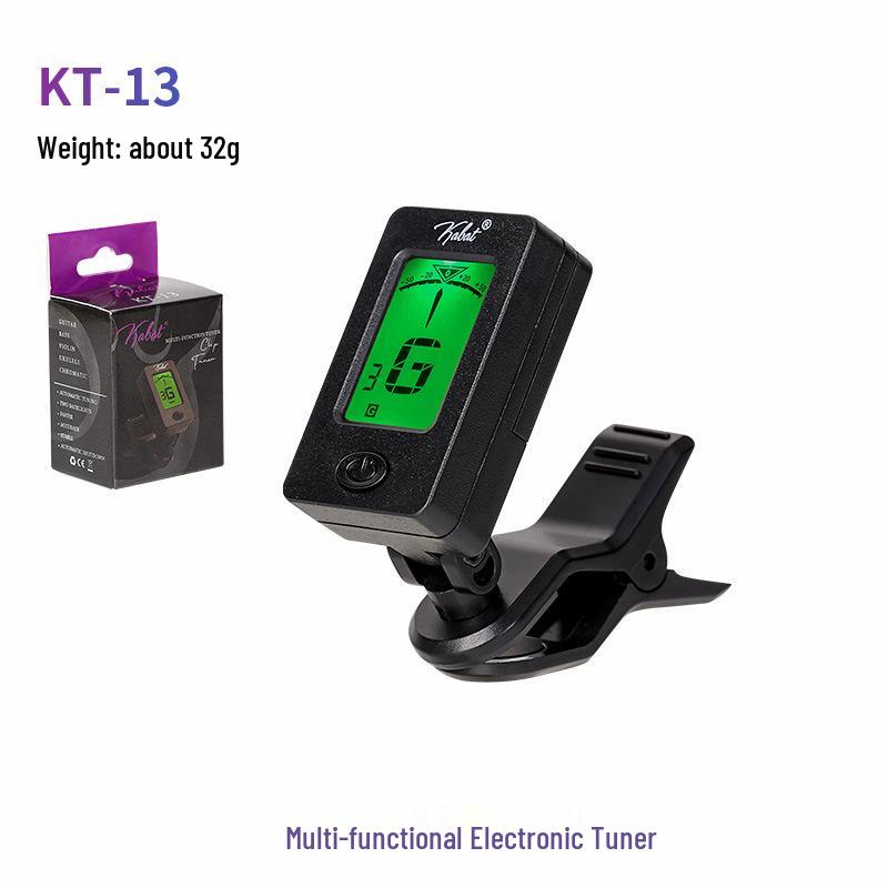 Multifunctional Equal Temperament Tuner for Guitar, Ukulele, Violin, Bass, and Pipa.