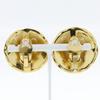 Chanel COCO Mark Earring Matelasse Vintage Plated Gold 41.9g Women Used