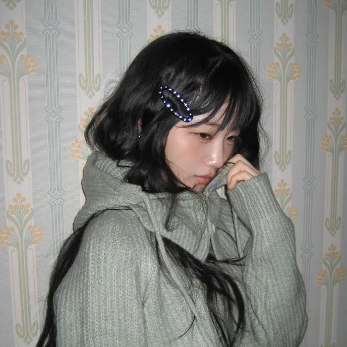 Dazzle Cubic Hair Pin (Black)