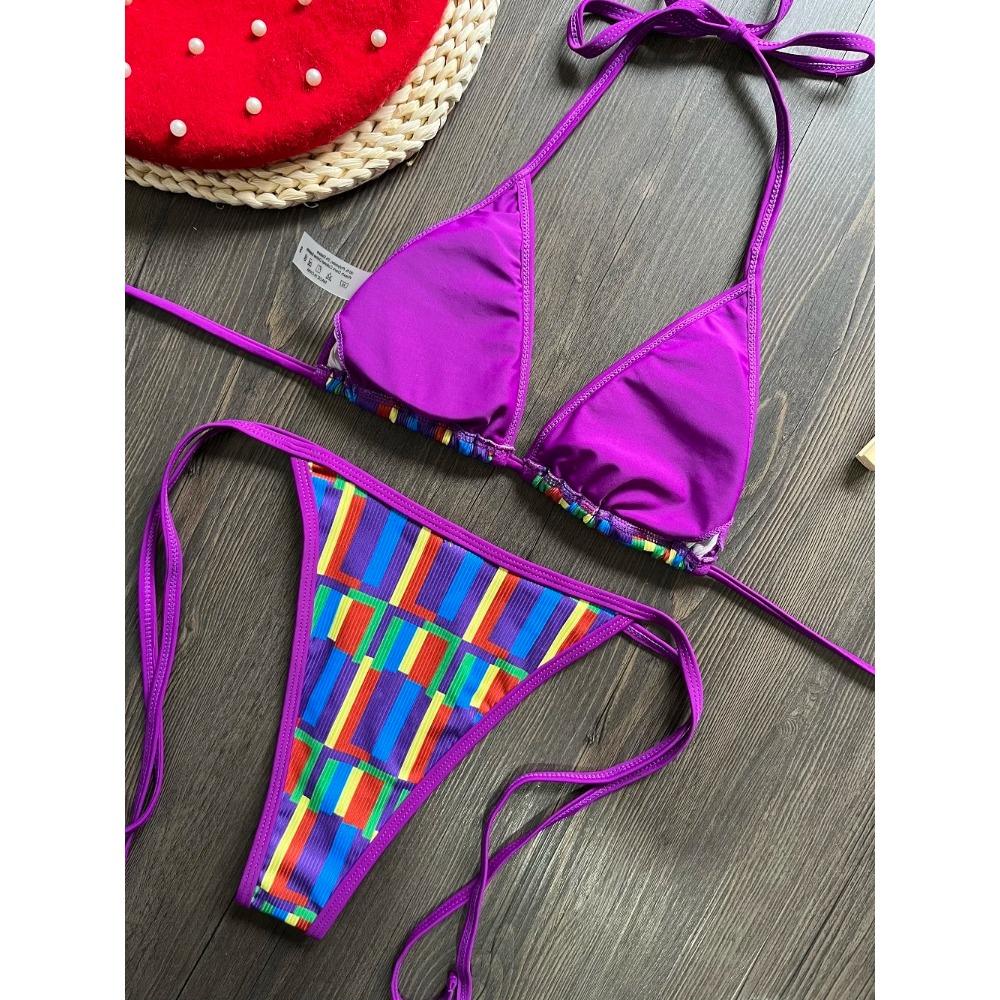 Sexy Triangle Women Swimsuit Bikini Set Two-piece Swimwear 2026 Female Beachwear Bathing Suits Push Up  Biquinis