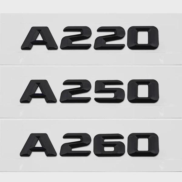 Car Tailgate Sticker Rear Trunk 3D Letter Emblem Badge for Merced-es Ben-z  A Class A45 A63 A140 A160 A180 A200 A220 A250 A260