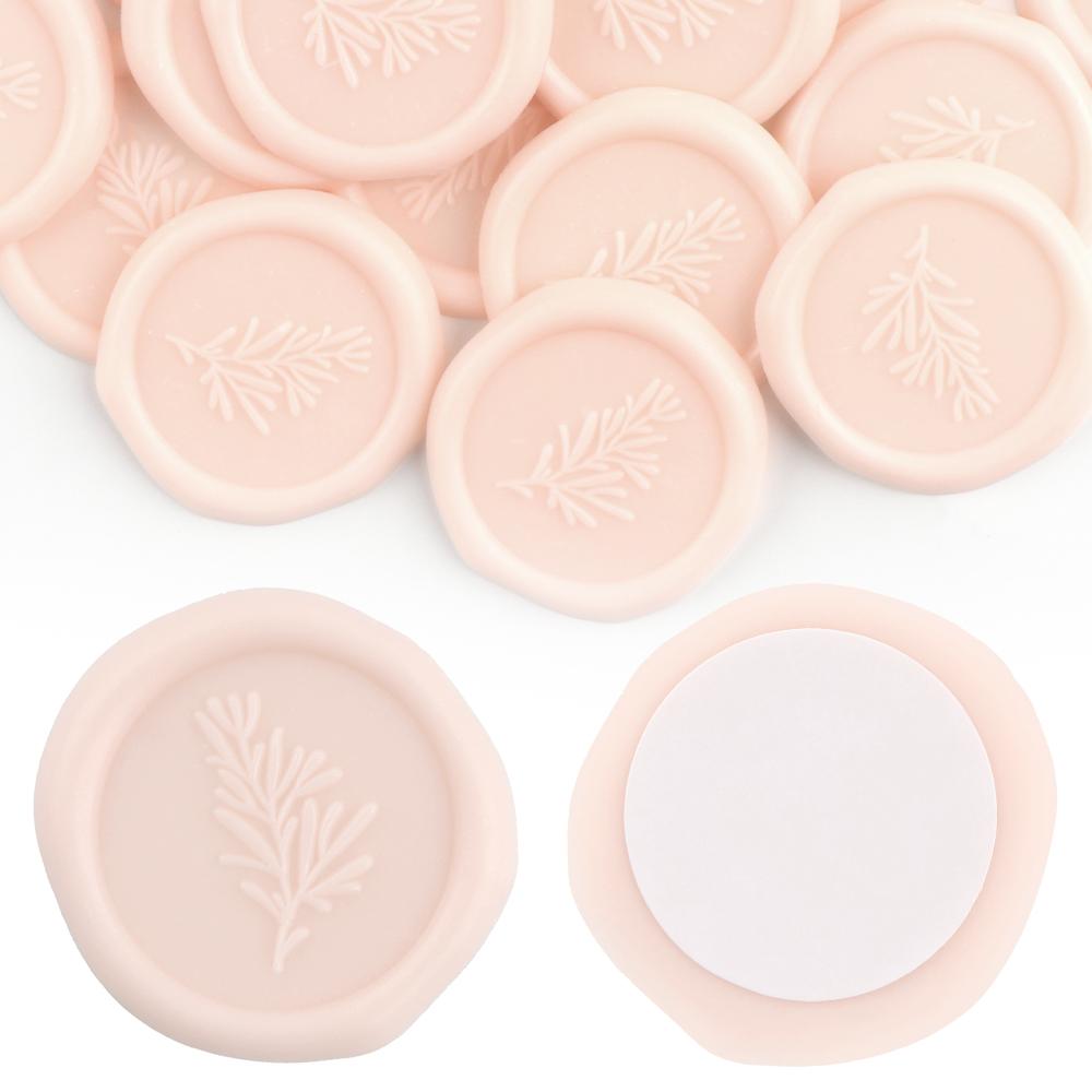 30 Pcs Self Adhesive Olive Branches Stickers 7 Colors Wax Seal Stickers Rosemary Wedding Invitation Envelope Seal Stickers
