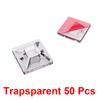 100Pcs Self Adhesive Cable Clips Cord Management Wire Holder Organizer Clamp Desk Tidy Cable Manager For Car Home Office Clips