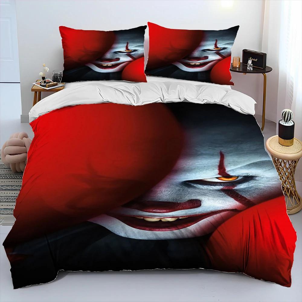 Anime Movie Duvet Cover Character Chucky Saw Comforter Bedding Set,Bed Set Quilt Cover Pillowcase,King Queen Size Bedding Set