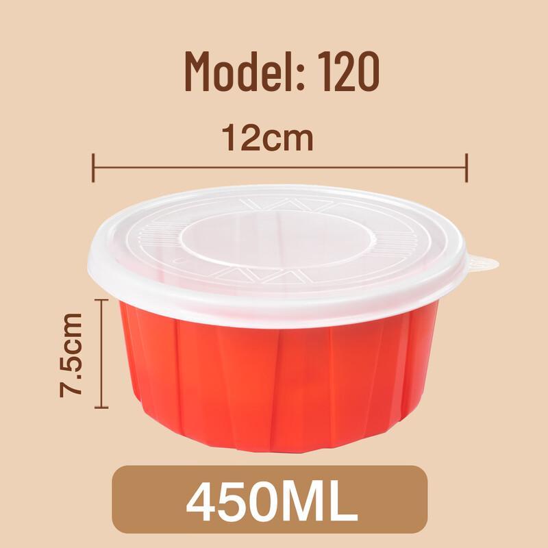 

Hundan Disposable Wheat Straw Takeout Bowls with Lids