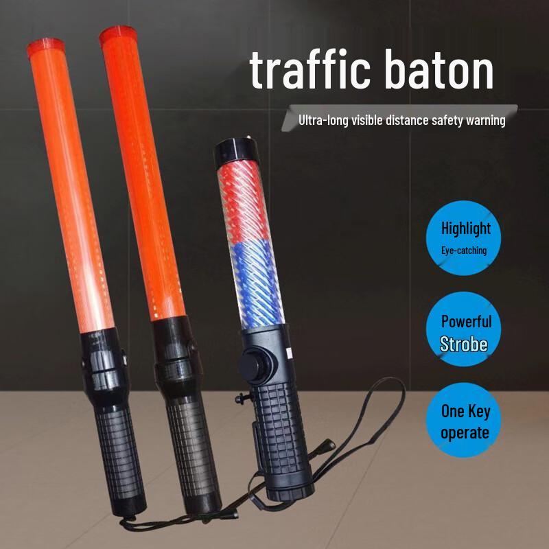 LED Traffic Safety Wand & Stop Sign Paddle