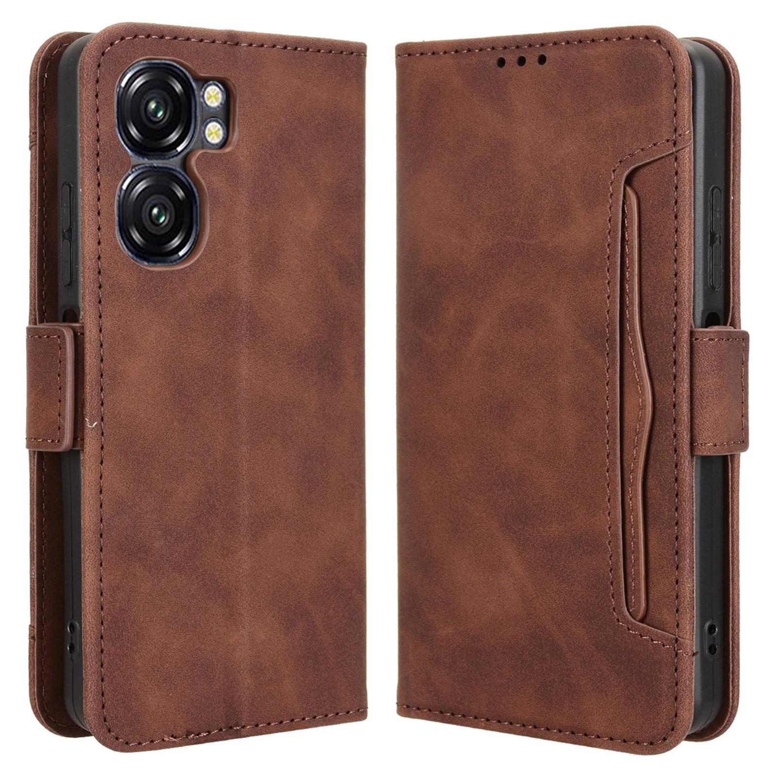 

Шкіряний чохол-гаманець для телефону Oukitel C58 Pro/C58 з кількома слотами для карток D