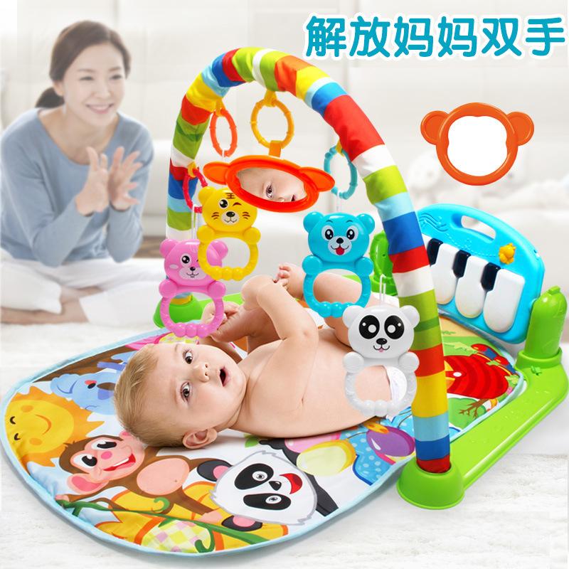 Fitness Rack Baby Music Pedal Piano Game Mat Baby Foot Piano 36 Months Newborn Toddler Toys